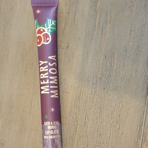 Bath & Body Works Merry Mimosa Lip Gloss with Coconut Oil FRESH NEW & SEALED
